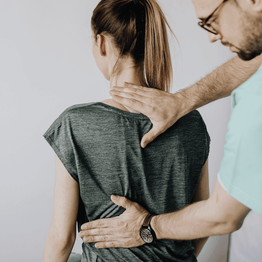 Consultant physiotherapy treatment in progress